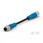 T4152113005-006 TE Connectivity M12 to M12 Cable Assembly Double-Ended Straight Male To Straight Female / 7000 mm PVC Cable, 5 wire / Unshielded