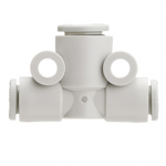 KQ2T07-11A SMC KQ2T, One-touch Fitting White Color - Different Diameter Tee (A<B)