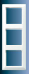 Jung 3fach Rahmen   Creme-Weiss AS583