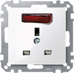 Merten   Steckdose System M Polarweiss 203919