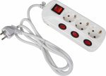 Heitronic 45190 Steckdosenleiste mit Schalter 3fac
