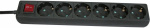 GAO 7118 Steckdosenleiste mit Schalter 6fach Schwa