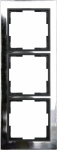 GAO 3fach Rahmen  Modul Edelstahl (glaenzend) EFV00