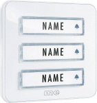 m-e modern-electronics KTA-3 W Klingelplatte mit N