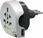 Q2 Power 1.100190 Reiseadapter  Welt nach Italien