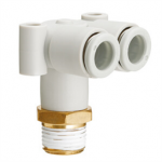 KQ2LU06-01AP SMC KQ2LU, One-touch Fitting White Color - Male Branch Connector