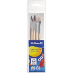 Pelikan 718163  Wasser- Olfarbenpinsel 5teilig Groe