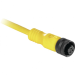 889R-R3AEA-5 Allen-Bradley Cordset: AC Micro (Dual Key) / PVC Cable / 18AWG / 3-Pin / Unshielded / Female: R. Angle / Yellow / Automotive Color CodedNo Connector / 5 m (16.4 ft)