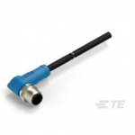 T4151210005-001 TE Connectivity M12  Cable Assembly Single Ended Male Right Angle / 500 mm PVC Cable, 5 wire / UNShielded