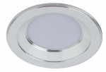 Светильник светодиодный KL LED 15-5 WH/CH круглый "серебряная окантовка" 5Вт 4000К d80 бел./серебро ЭРА Б0028281