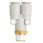 KQ2U13-03AS SMC KQ2U, One-touch Fitting White Color - Branch “Y”