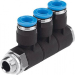 FESTO Verteiler 186242 QSLV3-G1/2-12    Rohr-d: 12
