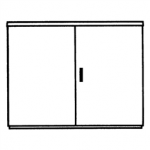 843162 General Electric EH3/F 2 Factory assembled cabinet with flat surface 875x1115x320