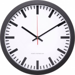 Funk Wanduhr Basetech  300 mm x 45 mm  Schwarz