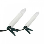 Гирлянда "Свечи" 20LED тепл. бел. 4м провод темно-зел. Neon-Night 303-083