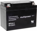 multipower MP20-6 A9621 Bleiakku 6 V 20 Ah Blei-Vl