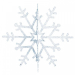 Фигура елочная "Снежинка резная 3D" 61см серебр. (уп.6шт) Neon-Night 502-366