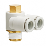 KQ2Z06-03AP SMC KQ2Z, One-touch Fitting White Color - Branch Universal Male Elbow