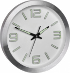 TFA 60.3526.02 Funk Wanduhr 300 mm x 47 mm Alumini