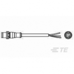 2273034-2 TE Connectivity M12 Cable Assembly Single-Ended Male Straight / 3000 mm PUR Cable, 5 wire / Unshielded