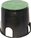 Heitronic 21036 Bodeneinbaudose   Schwarz, Gruen