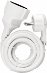 Kopp 143502087 Strom Verlaengerungskabel   Weiss 2 m