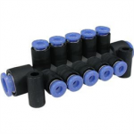 KM11-08-12-6 SMC KM11, One-touch Fittings Manifold Series - Port A One-touch Fitting, Port B One-touch Fitting