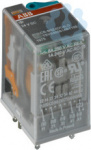 Реле CR-M024DC4LDG 24В DC 4ПК (6А) СИД индикация позолоченные контакты и ограничительный диод ABB 1SVR405618R1400