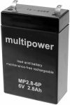 multipower MP2,8-6P A96241 Bleiakku 6 V 2.8 Ah Ble