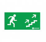Знак эвакуационный "Эвакуационный выход по лестнице направо вверх" (270х135) Ардатов 1011135270