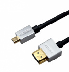 Шнур HDMI - micro HDMI gold 1.5м Ultra Sliм (блист.) Rexant 17-6723