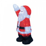 Фигура светодиодная "Дед Мороз" ULD-M3860-120/STA WHITE IP20 XMASMAN 38х24х60см 120 светодиодов свет бел. провод прозр. Uniel UL-00002332
