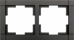 GAO 2fach Rahmen  Modul Schwarz EFQ002black