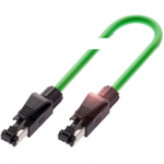 BCC04ZK Balluff Double-ended cordset, Male straight RJ45, Male straight RJ45, PUR shielded green, 15.00 m, Drag chain compatible