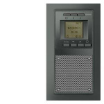 DELTA miro Unterputz-Radio carbonmetalli