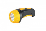Фонарь LED 3804 (аккум 220В черн/жел. 4 LED; SLA пласт. короб) Ultraflash 9215