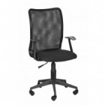 Кресло OL_CH 675 TPU ткань/сетка черная, пластик черный