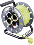 Goobay 51268 Kabeltrommel 25 m Gruen Schutzkontakt-