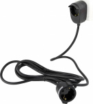 REV 0016150514 Strom Verlaengerungskabel   Schwarz