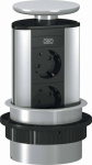 OBO Bettermann 6116854 Tischsteckdose  Silber
