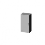 SCE-723624FS Saginaw FS Enclosure / ANSI-61 gray powder coat inside and out. Optional sub-panels are powder coated white.