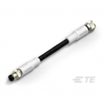 T4062113003-005 TE Connectivity M8 to M8 Cable Assembly Double-Ended Straight Male To Straight Female / 5000 mm PVC Cable, 3 wire / Shielded