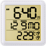Eurochron EFW135 Funk Wecker Weiss Alarmzeiten 2