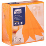 Салфетки Tork LinStyle Premium (39х39,оранжевые) 50шт/уп 478851