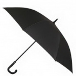 Зонт трость  черный Fabretti 1800