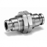 KQB2E11-00 SMC KQB2E-00, Metal One-touch Fitting, Inch Size UNF NPT, Bulkhead Union