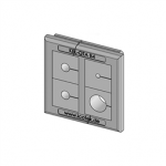 43660 Icotek KEL-QTA-B4 A / QUICK cable entry plate, pluggable, for wall thickness 1.5 - 2.5 mm, IP54