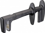 Krokodilklemme Steckanschluss 4 mm CAT IV Schwarz