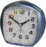 EUROTIME 21010-08 Quarz Wecker Blau Alarmzeiten 1