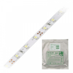 Лента светодиодная гибкая ULS-Q321 2835-60LED/m-8mm-IP20-DC12V-4.8W/m-5M-DW на самоклеящейся основе свет дневной бел. 4.8Вт/м (уп.5м) Volpe UL-00000880
